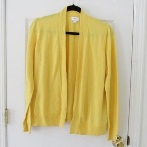 yellow old navy cardigan